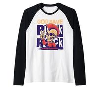 Musica - Dio salvi Il Punk Rock Maglia con Maniche Raglan