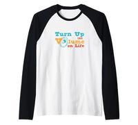 Musica Divertente Alza Il Volume sulla Vita Maglia con Maniche Raglan