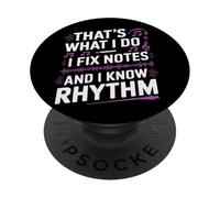 Musica divertente, è quello che faccio, aggiusto note e conosco il ritmo PopSockets PopGrip Adesivo