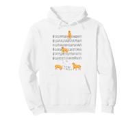 Musica Divertente Golden Retriever Che Gioca con Note e Chiavi Felpa con Cappuccio