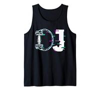 Musica DJ Disc Jockey Disc Techno Cuffie Design Musicista Canotta