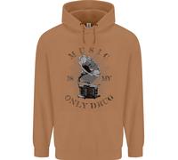 Musica È La Mia Unica Droga Divertente DJ Vinyl Decks Felpa Uomo