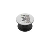 Musica è la via divina Piano Citazione PopSockets PopGrip Adesivo