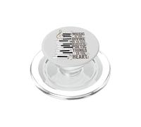 Musica è la via divina Piano Citazione PopSockets PopGrip per MagSafe
