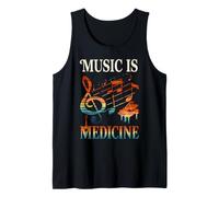 Musica è Medicina Arte Colorata Design Uomini Donne Canotta