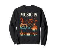 Musica è Medicina Arte Colorata Design Uomini Donne Felpa