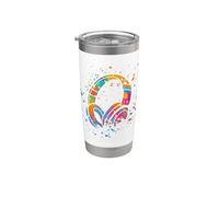 Musica EDM Con Cuffie Splash Bicchiere termico in acciaio inox doppia parete