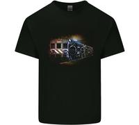 Musica Ghetto Blaster Treno Danza Uomo Cotone T-Shirt