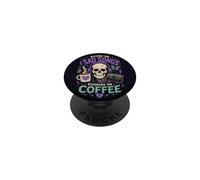 Musica Goth Caffè Umore Cuore spezzato Ascoltatore Vibe PopSockets PopGrip Adesivo