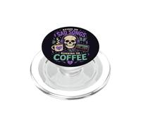 Musica Goth Caffè Umore Cuore spezzato Ascoltatore Vibe PopSockets PopGrip per MagSafe