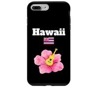 Musica hawaiana ibisco fiore chitarra Hawaii bandiera souvenir Custodia per iPhone 7 Plus/8 Plus