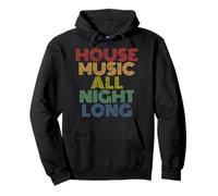 Musica house tutta la notte Felpa con Cappuccio
