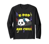 Musica KPOP Carina Panda K Pop E Vibrazioni Chill Maglia a Manica