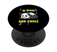 Musica Kpop Carina Panda K Pop E Vibrazioni Chill PopSockets PopGrip Adesivo