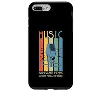 Musica - Microfono Who Wants To Sing Always Finds The Music Custodia per iPhone 7 Plus/8 Plus