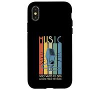 Musica - Microfono Who Wants To Sing Always Finds The Music Custodia per iPhone X/XS