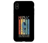 Musica - Microfono Who Wants To Sing Always Finds The Music Custodia per iPhone XS Max