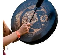 Musica multifunzionale - Drums Medicine Instrument Gift Soul Gift Chamanics fatti a mano Bongo | Strumenti sciamanici vegani, strumento di guarigione del suono, cornice da donna a membrana