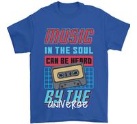 Musica Nel Soul Sentito Parlare By The Universo Uomo T-Shirt 100% IN Cotone