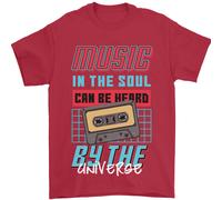 Musica Nel Soul Sentito Parlare By The Universo Uomo T-Shirt 100% IN Cotone
