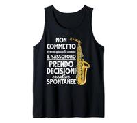 Musica Non Commetto Errori Quando Suono Il Sassofono Canotta