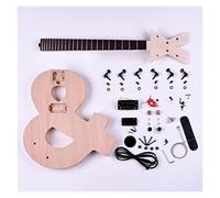 Musica Nota Musicale Design 6 Corde Kit Chitarra Elettrica Fai-da-te Corpo In Mogano Collo In Acero Tastiera In Palissandro kit per chitarra elettrica incompiuto