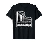 Musica Note Organo Tastiera Pianoforte Pianista Pianisti Maglietta