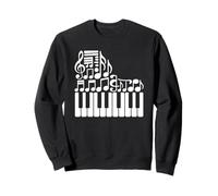Musica Note Pianista Tastiera Pianoforte Pianisti Felpa