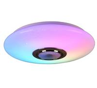 MUSICA PLAFONIERA LED 15,5W 1700lm, 3000- 6000K DIFFUSORE BIANCO CON CASSA BLUET