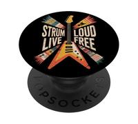 Musica punk rock dal vivo forte PopSockets PopGrip Adesivo