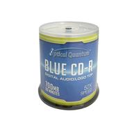 Musica quantistica ottica Audio digitale Blu AZO CD-R Logo Top 700 MB 52x 100 dischi - CD vergini per musica CD-R vergini Confezione da 100 CD sc