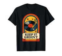 Musica retrò Keep It Groovy Vinyl Lovers Maglietta