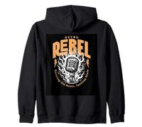Musica Retro Rebel Reviving Old Beats, Igniting Souls Felpa con Cappuccio