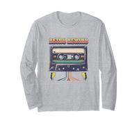Musica - Retro Rewind Cassetta 80's Good Old Times Maglia a Manica