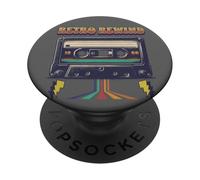 Musica - Retro Rewind cassetta 80's Good Old Times PopSockets PopGrip Adesivo