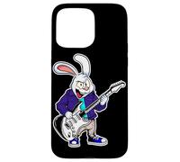Musica rock per chitarra retrò di Cute Rabbit Bunny Custodia per iPhone 15 Pro Max