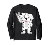 Musica Rock retrò del Simpatico Cane Dalmata Maglia a Manica