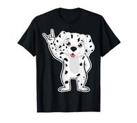 Musica Rock retrò del Simpatico Cane Dalmata Maglietta