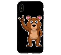 Musica rock retrò del simpatico orso bruno Custodia per iPhone XS Max