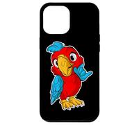 Musica rock retrò di Cute Red Parrot Custodia per iPhone 12 Pro Max