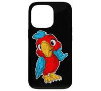 Musica rock retrò di Cute Red Parrot Custodia per iPhone 13 Pro