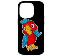 Musica rock retrò di Cute Red Parrot Custodia per iPhone 14 Pro