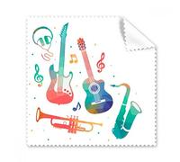 Musica strumenti verde rosa colorato occhiali modello panno di pulizia del pulitore dello schermo 5PCS Gift