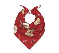 Musica Violino Nota Rossa,Sciarpa bandana per uomo e donna - Bandane eleganti e versatili per il collo e la testa