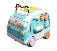 Musical Bus giocattolo educativo multifunzionale con suono | Giocattolo musicale multifunzionale per passeggino, bagno, cameretta dei bambini, seggiolino per bambini, tempo di gioco