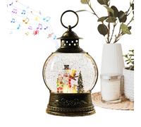 Musical Christmas Snow Globe,Eye-Eye-Catching Battery Powered Seasonal Decoration - Stable Musical Snow Globe | For Family Indoor Holiday Party Gathering Bedroom Living Room Workplace Fireplace