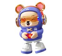 Musical Dancing Bear - Giocattolo elettrico con luce a LED, divertimento cuore orso animale musicale Plaything | Walking Entertainment Toy for Boys Girls Kids Toddlerr Party Celebration Holiday
