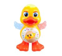 Musical Duck Toy, Dancing Walking Duck, Light-Up Interactive Toy, Educational Sound Play, Led Flapping Wings, Made of Excellent Abs Material, 5.31x4.41x7.48in