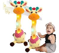 Musical Giraffe Toy - Sings, Dancing Talking Giraffe Toy, Light up Energetic Twisting Dance, Shining LED Lights, Interactive Voice Imitation (Charge*2)