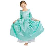 Musical Hamilton Elizabeth Schuyler Angelica Peggy Dress Bianco Vestito Reggenza Costume Floreale Abito vittoriano
